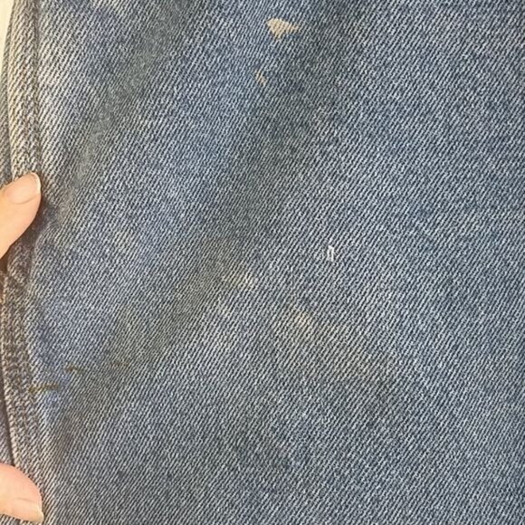 Carhartt Dungaree Fit Jeans Flannel Lined Denim Straight Leg Cargo Men's 42 x 30 - Picture 11 of 13